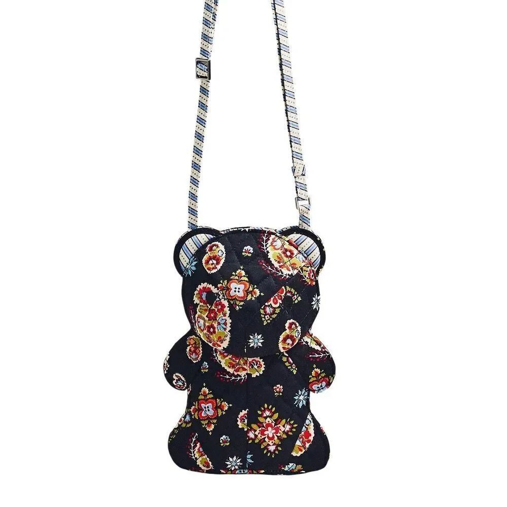 Vera Bradley x Anthro Classic Bear Crossbody Bag Diamond Patchwork Northstar New